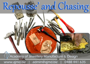 Repousse course at A.J.M.D Repousse and chasing hand skills