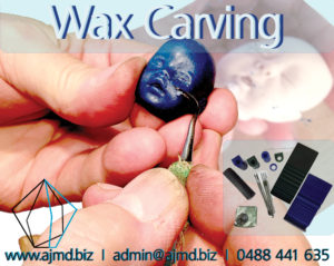 Enameling course at A.J.M.D Learn how to hand carve wax to get the best finish with Jacuqes Fabian